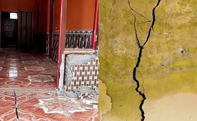 Joshimath like situation in J&K's Doda, families shifted as wall cracks 