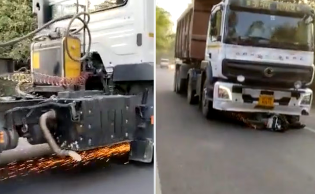6-years-old boy, his grandfather killed after being dragged by a truck for 1 km in Mahoba