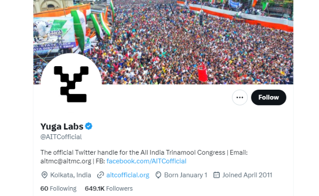TMC's Twitter account hacked, name and logo changed to 'Yuga Labs'