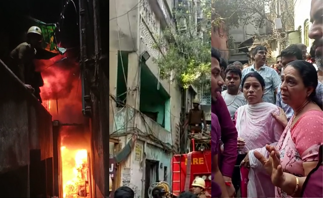 कोलकाता के बड़ाबाजार इलाके में लगी आग, कई लोग मकान में फंसे