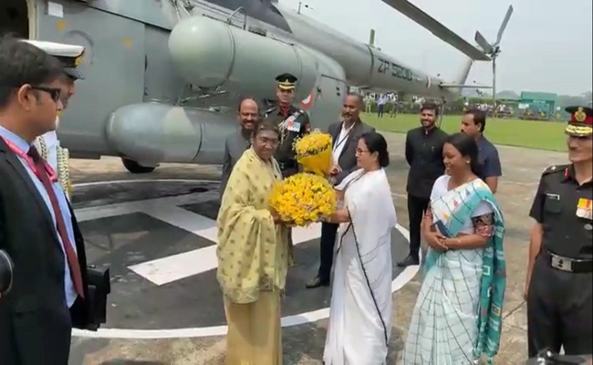 President Draupadi Murmu on a two-day visit to Bengal, will be honored by CM Mamata