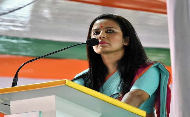 Mahua Moitra calls the BJP MP's insult of Rahul and Sonia Gandhi as 