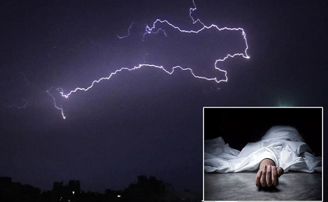 Lightning kills two and injures three in Murshidabad district