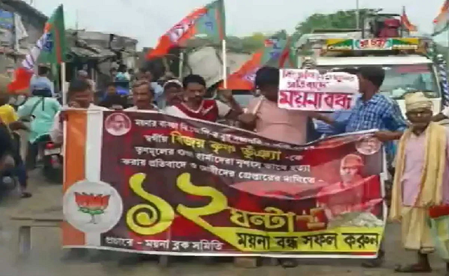 BJP enforce 12-hour bandh in East Midnapore over party worker’s murder