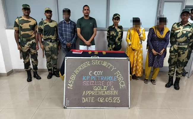  BSF nabs 3 smugglers with 1 crore worth gold on India-Bangladesh border