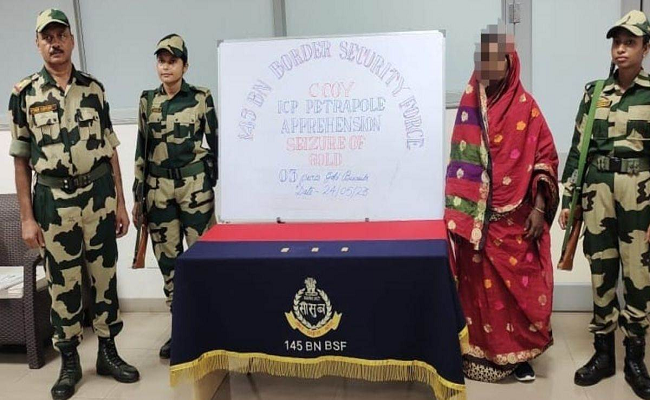 BSF foils gold smuggling attempt, Bangladeshi woman arrested at Petrapole check post