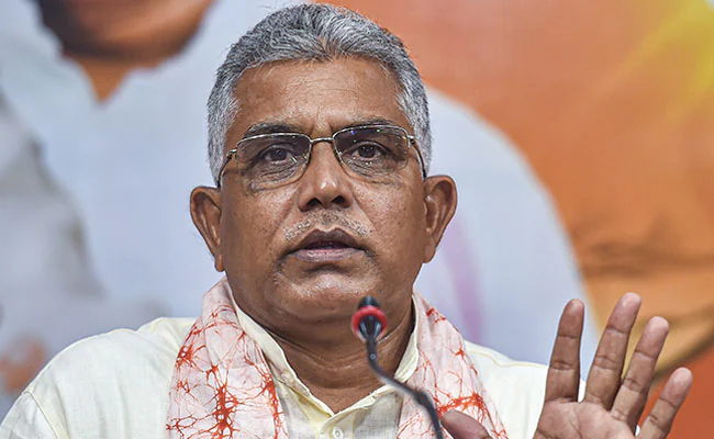BJP leader Dilip Ghosh inaugurates Rail overbridge in Bahrampur amidst election controversy