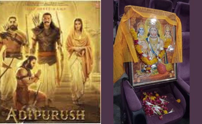 Adipurush unleashes divine cinema, theaters across india reserve seats for Lord Hanuman