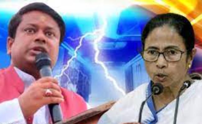'SC's decision to deploy Central Force is a slap on Mamata Banerjee's cheek', said Sukant Majumdar