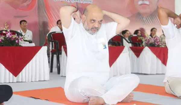 शरीर और मस्तिष्क को स्वस्थ करने का मार्ग है योग: शाह