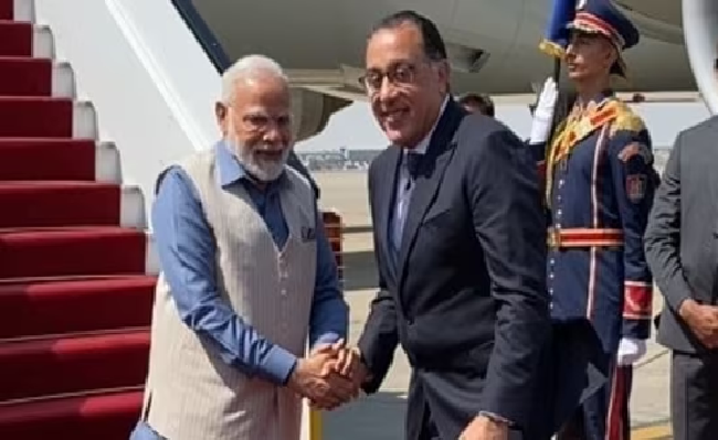 Indian PM Narendra Modi makes landmark visit to Egypt after 26-Year gap