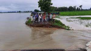 नेपाल में भारी बारिश से पूर्वी चंपारण में बाढ जैसी हालात