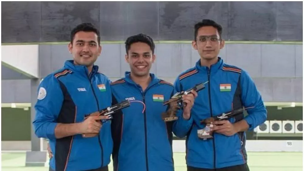 India bags Its 5th shooting medal as trio clinches bronze in 25 M Rapid pistol shooting