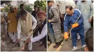 जेपी नड्डा ने स्वच्छता ही सेवा अभियान में लिया हिस्सा