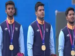 एशियाई खेल: भारत ने तीरंदाजी कंपाउंड पुरुष टीम स्पर्धा में जीता स्वर्ण
