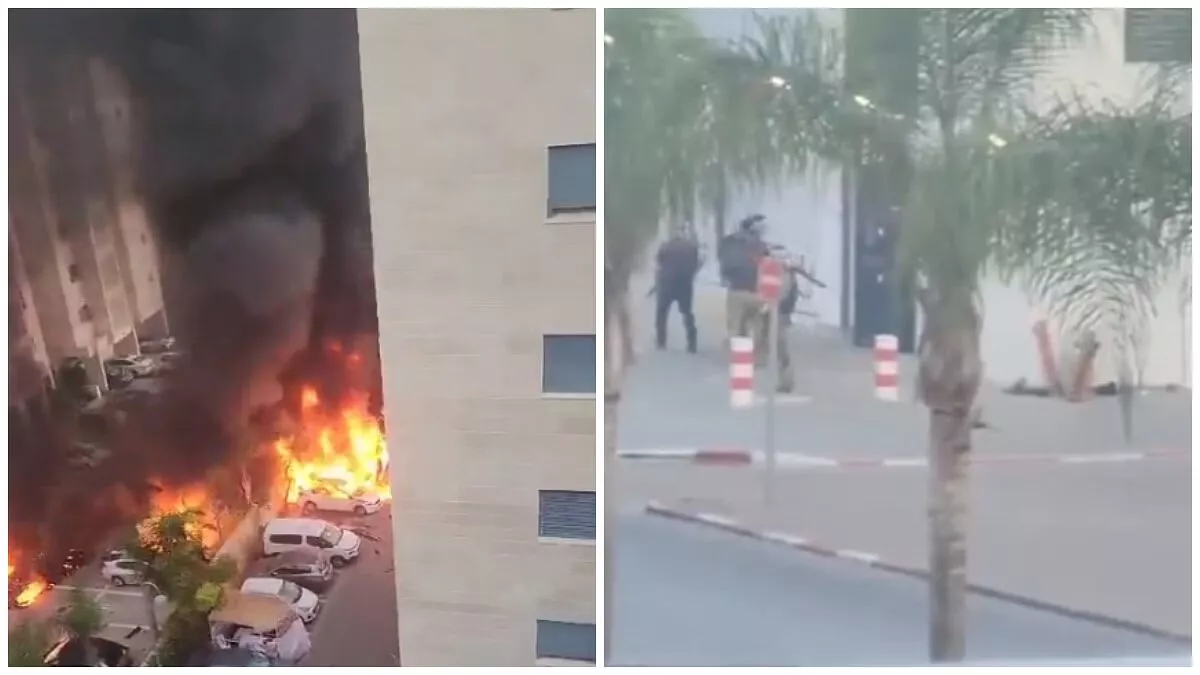 Israel declares 'State of War' amid rocket barrage and infiltration by Palestinians| visuals surface