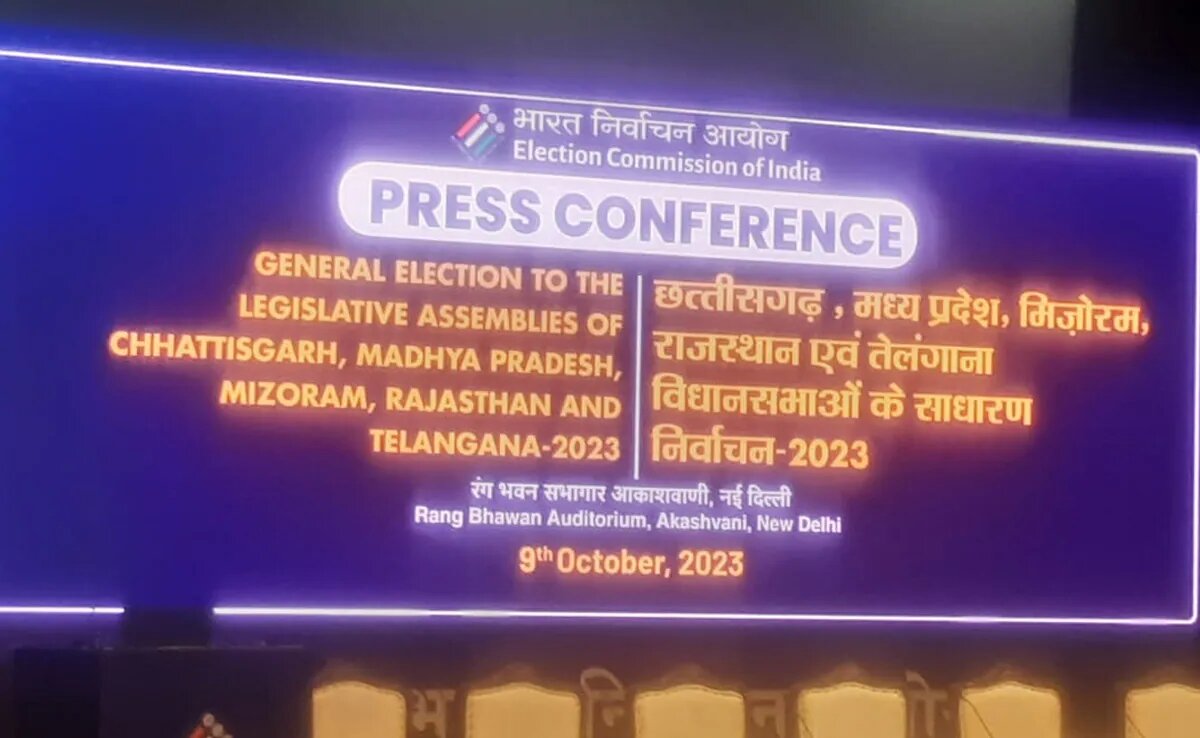 Election dates announced for 5 States: Rajasthan goes to poll on Nov 23, MP on Nov 17 | Check dates for other states