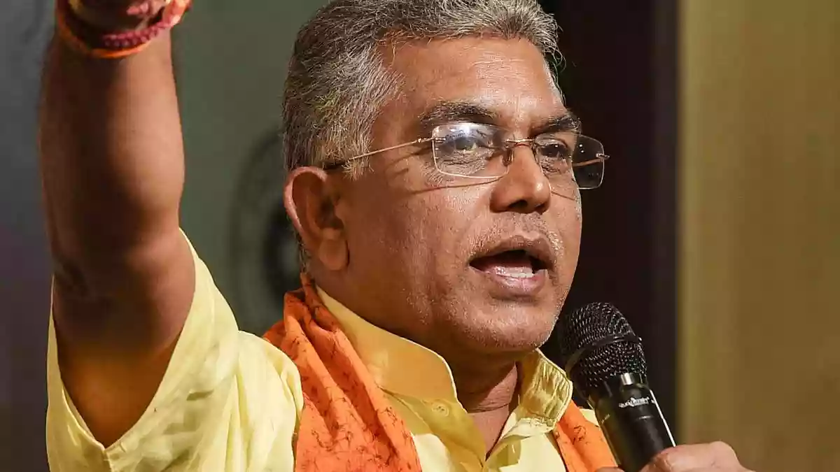 BJP Leader Dilip Ghosh joins Vijaya Sammelan at Kolkata's Ecopark, addresses concerns over corruption in WB