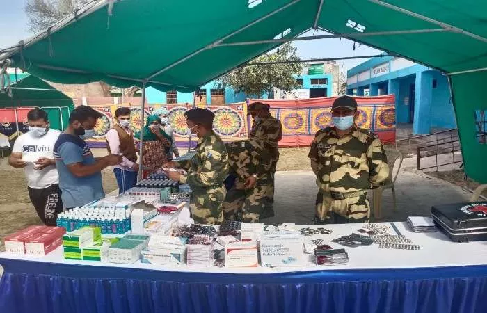 Free medical camp organized by BSF benefits over 400 people near Cooch Behar's border out post
