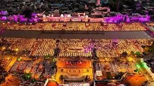 दीपोत्सव में एक बार फिर बना विश्व रिकॉर्ड, 22 लाख 23 हजार दीपों से जगमगाई अयोध्या