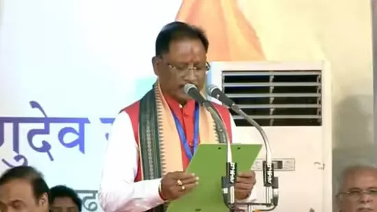 Vishnu Deo Sai takes oath as new Chhattisgarh CM