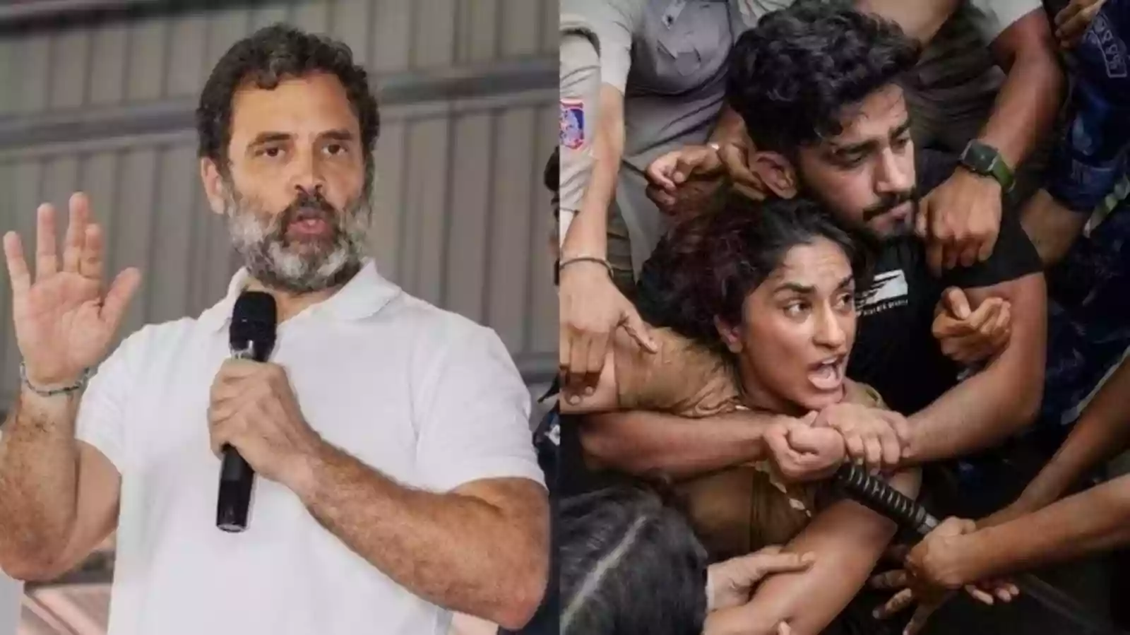 Rahul Gandhi takes 'Baahubali' jibe at PM Modi in response to Vinesh Phogat's awards return





