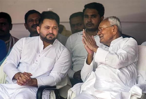 First political meet of 2024: Tejashwi Yadav and Nitish Kumar discuss INDIA Convenorship