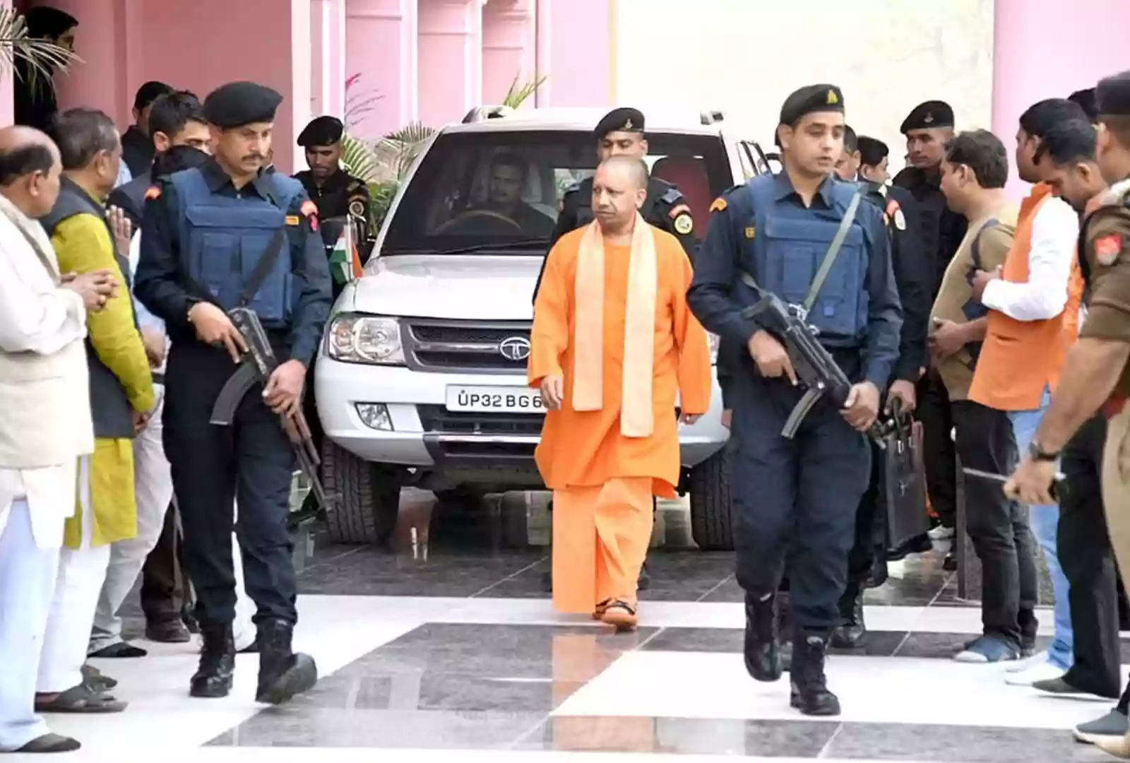 CM Yogi attends important meeting with Ram Mandir Trust officials in Ayodhya
