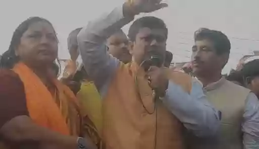 BJP protests at Nejat Police Station in North 24 Parganas following Sandeshkhali incident
