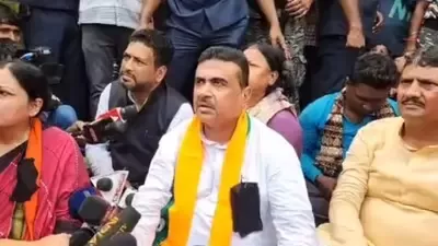 शुभेंदु अधिकारी को पुलिस ने संदेशखाली जाने से फिर रोका, अधिकारी ने दी हाई कोर्ट जाने की चेतावनी