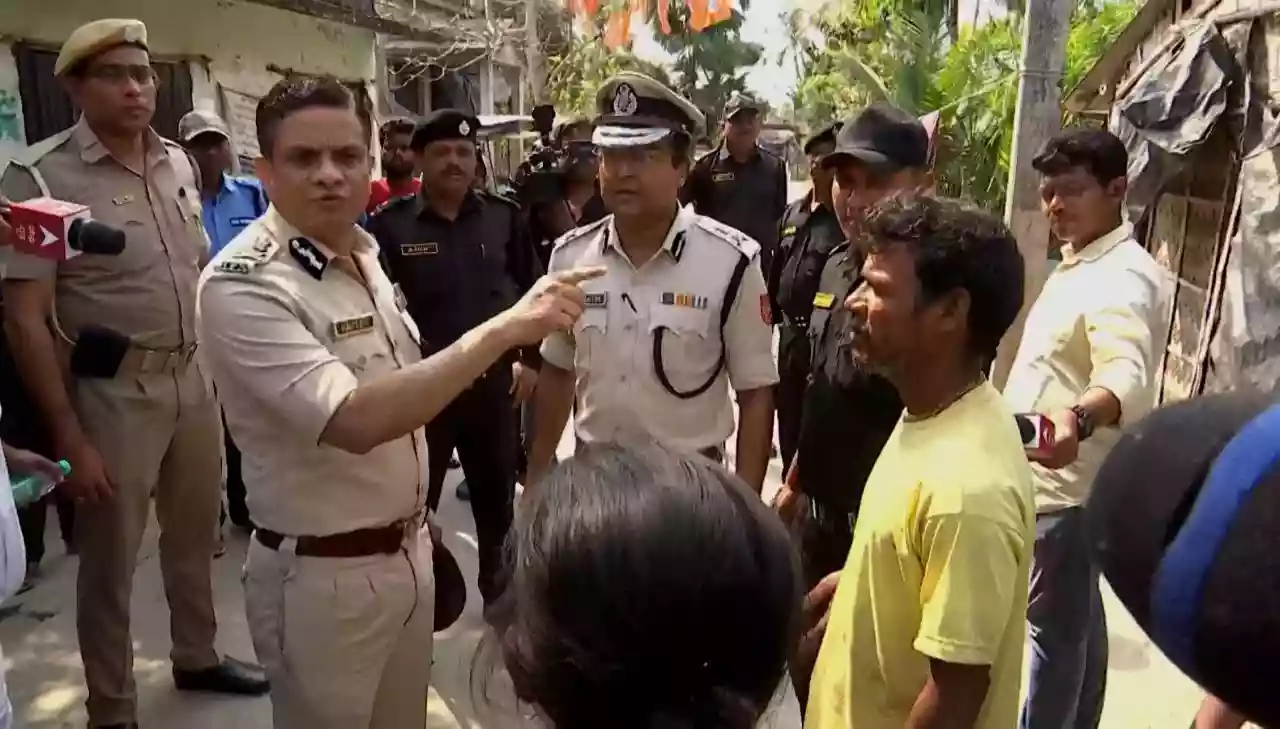 प्रदर्शन और तोड़फोड़ के बीच फिर संदेशखाली पहुंचे पुलिस महानिदेशक राजीव कुमार