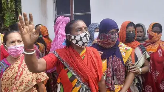 Protests erupt as women demand action against Trinamool leaders in Sandeshkhali