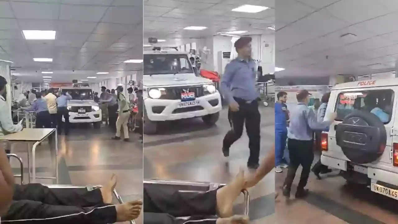 Police vehicle enters AIIMS Rishikesh to arrest molestation accused