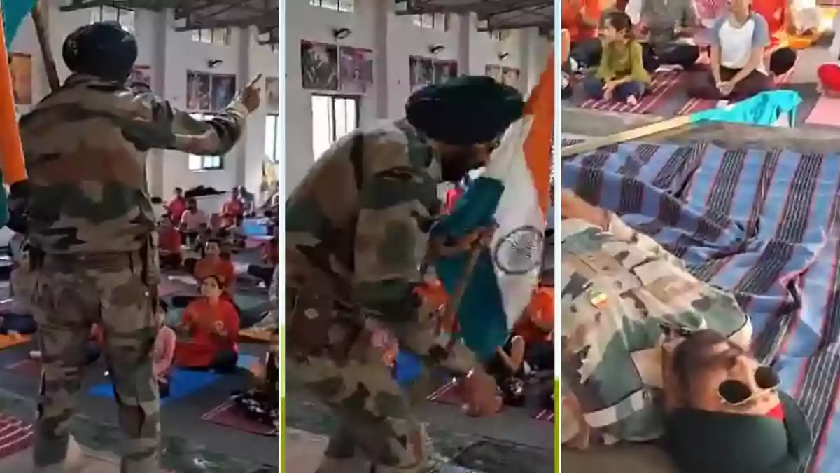 Retired soldier collapses during patriotic performance, dies of heart attack