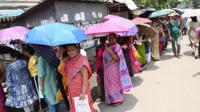 पश्चिम बंगाल में दो बूथों पर पुनर्मतदान जारी