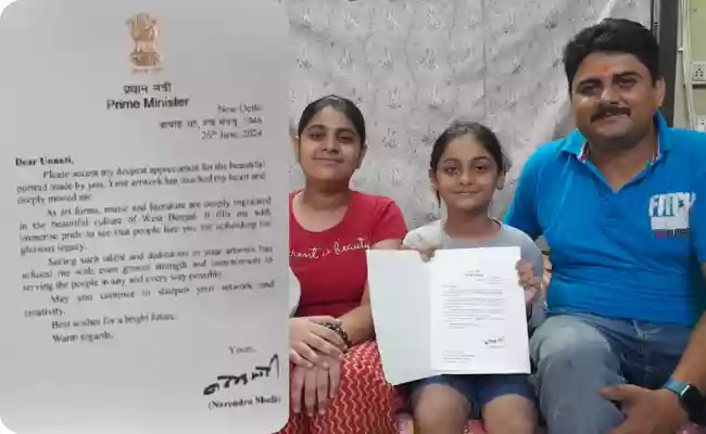 PM Modi praises Howrah sisters for heartfelt sketch