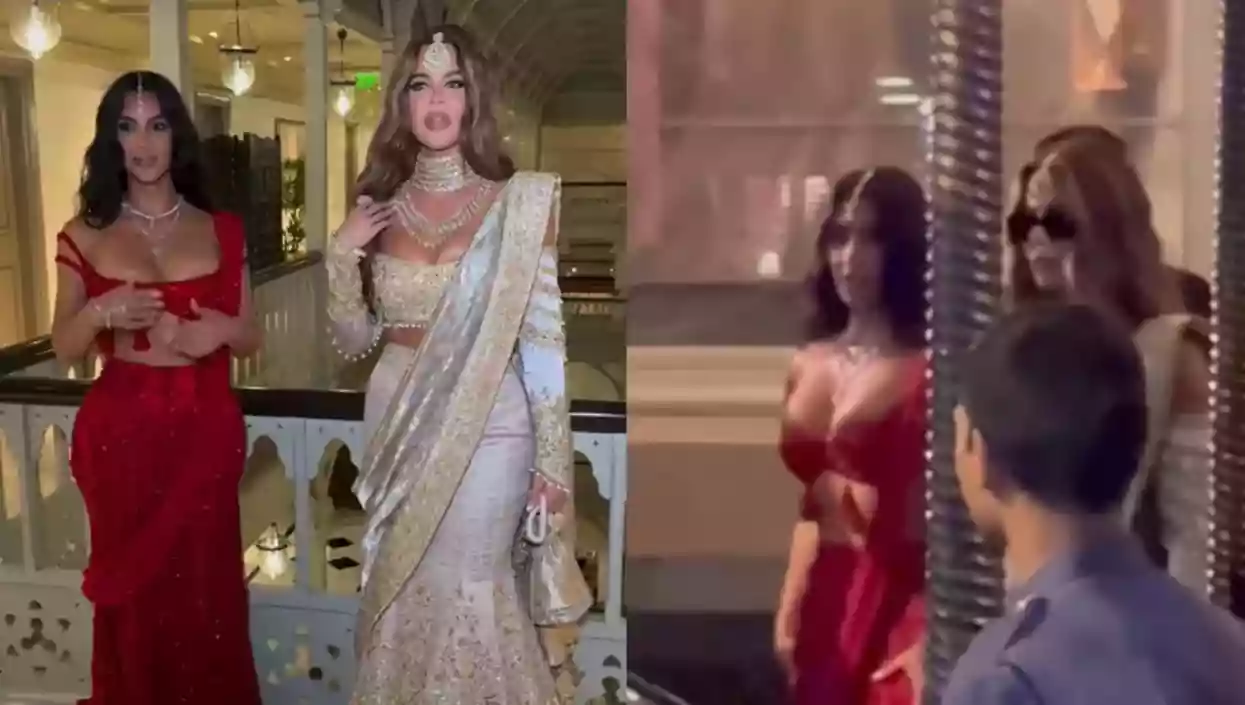  Kardashian sisters admit they were filming TV show at Ambani wedding