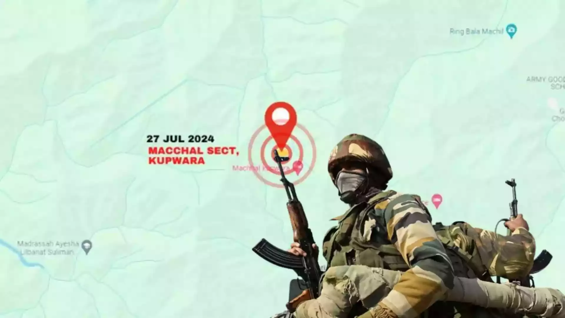 कार्रवाई में 1 सैनिक की मौत, कुपवाड़ा में एलओसी पर मुठभेड़ के दौरान एक पाकिस्तानी की मौत