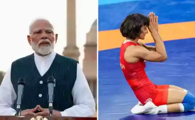 PM Modi reacts to Vinesh Phohgat's disqualification, asks IOA chief to lodge protest