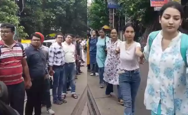 Calcutta Medical College students form 'Human Bandhan' on Rakhi to demand justice for RG Kar