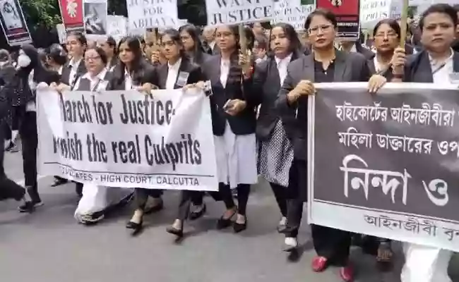 Lawyers take out procession seeking punishment for culprits of RG Kar