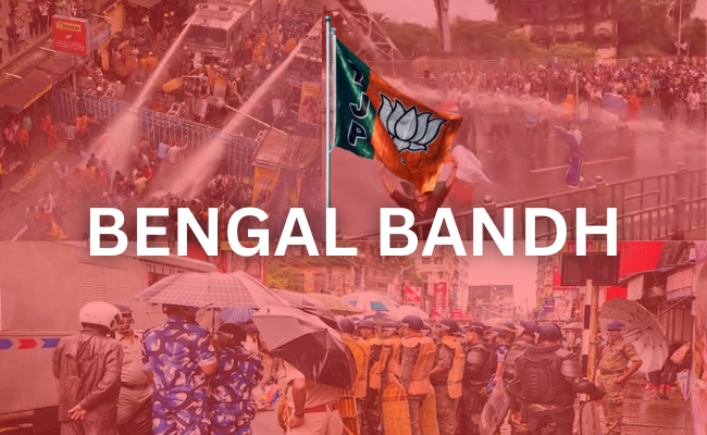 BJP calls Bengal Bandh for 12 hours tomorrow