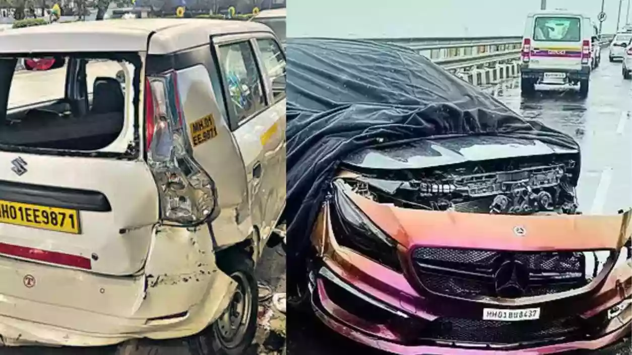 BMW, Mercedes ‘Race’ turns deadly on Mumbai Sea-Link, overturns cab; 2 arrested
