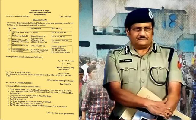 Manoj Verma is the new CP of Kolkata, Jawed Shamim appointed as ADG Law & Order