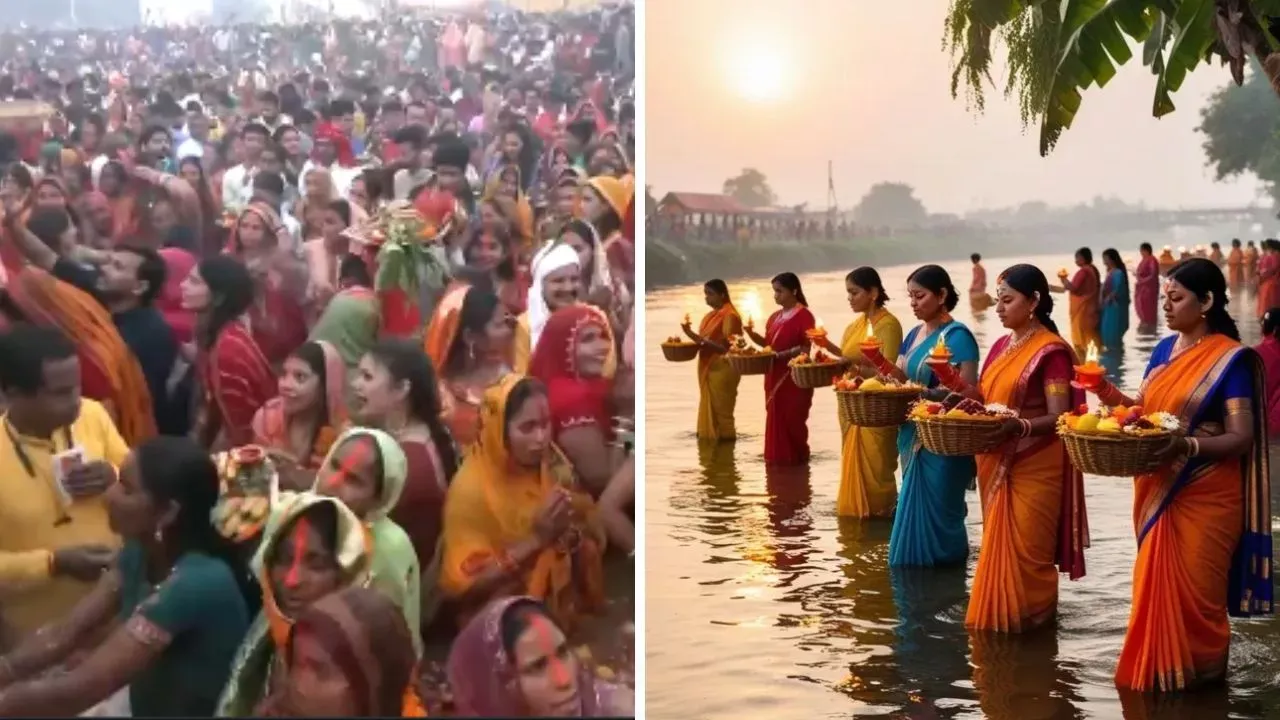 उगते सूर्य को अर्घ्य देने के साथ  छठ महापर्व का समापन 