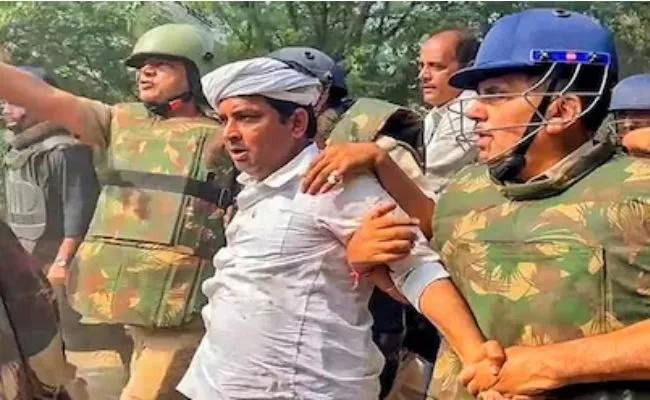 Dramatic arrest of Rajasthan's Naresh Meena, cops arrive in riot gear