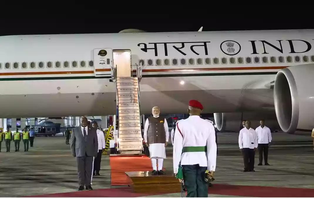 प्रधानमंत्री मोदी पहुंचे गुयाना