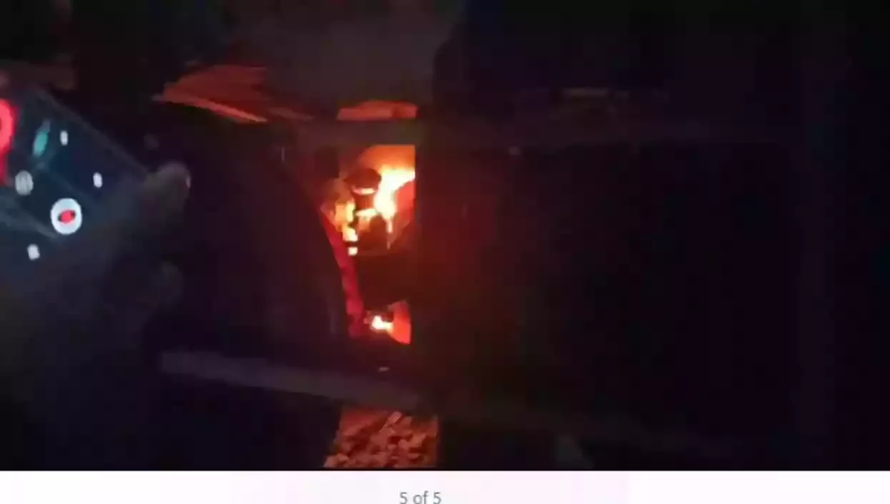 अगरतला-बेंगलुरु हमसफर एक्सप्रेस में धरमपुर स्टेशन के पास आग लग गई