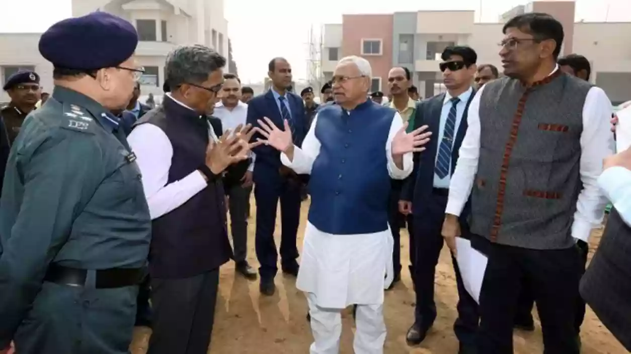 CM Nitish Kumar inspects Bihta-Danapur elevated road and SDRF headquarters construction in Bihar