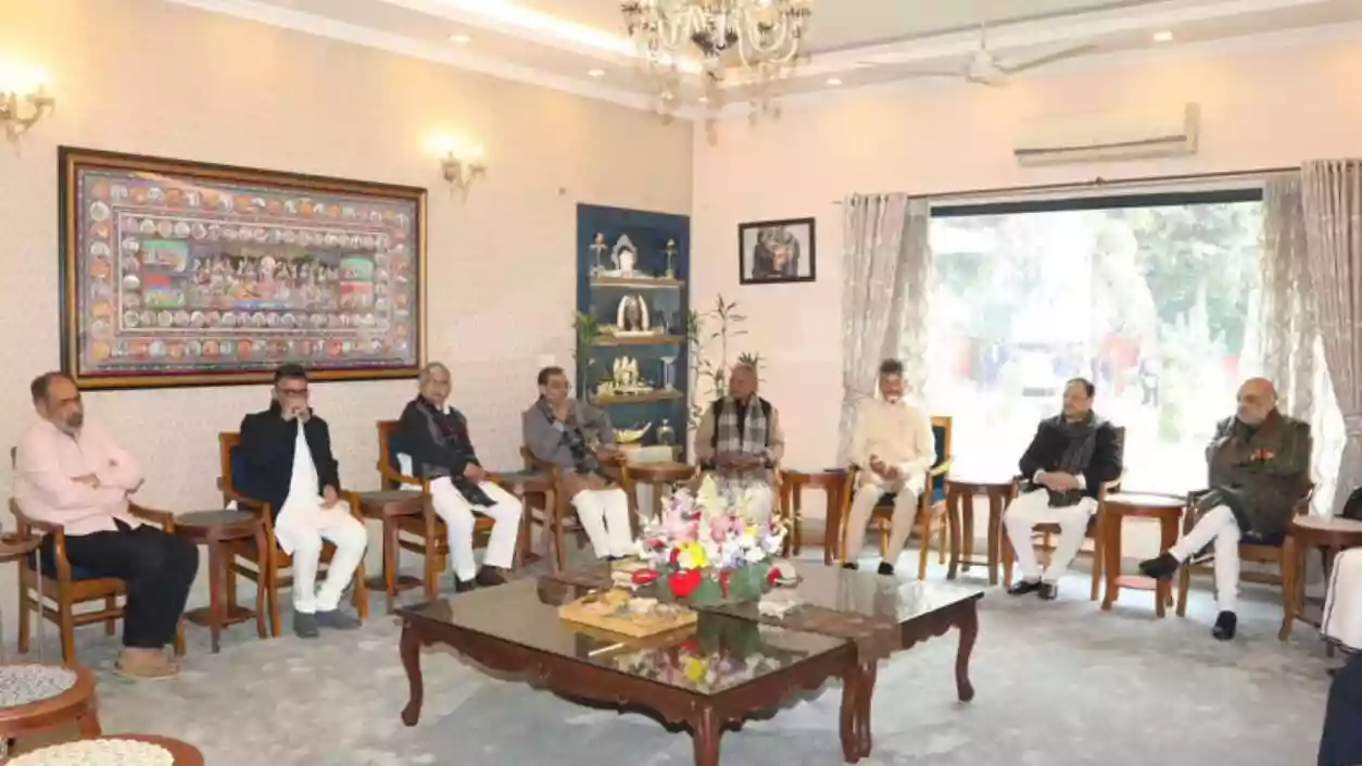 NDA leaders meet at JP Nadda’s residence to commemorate Vajpayee’s birth centenary